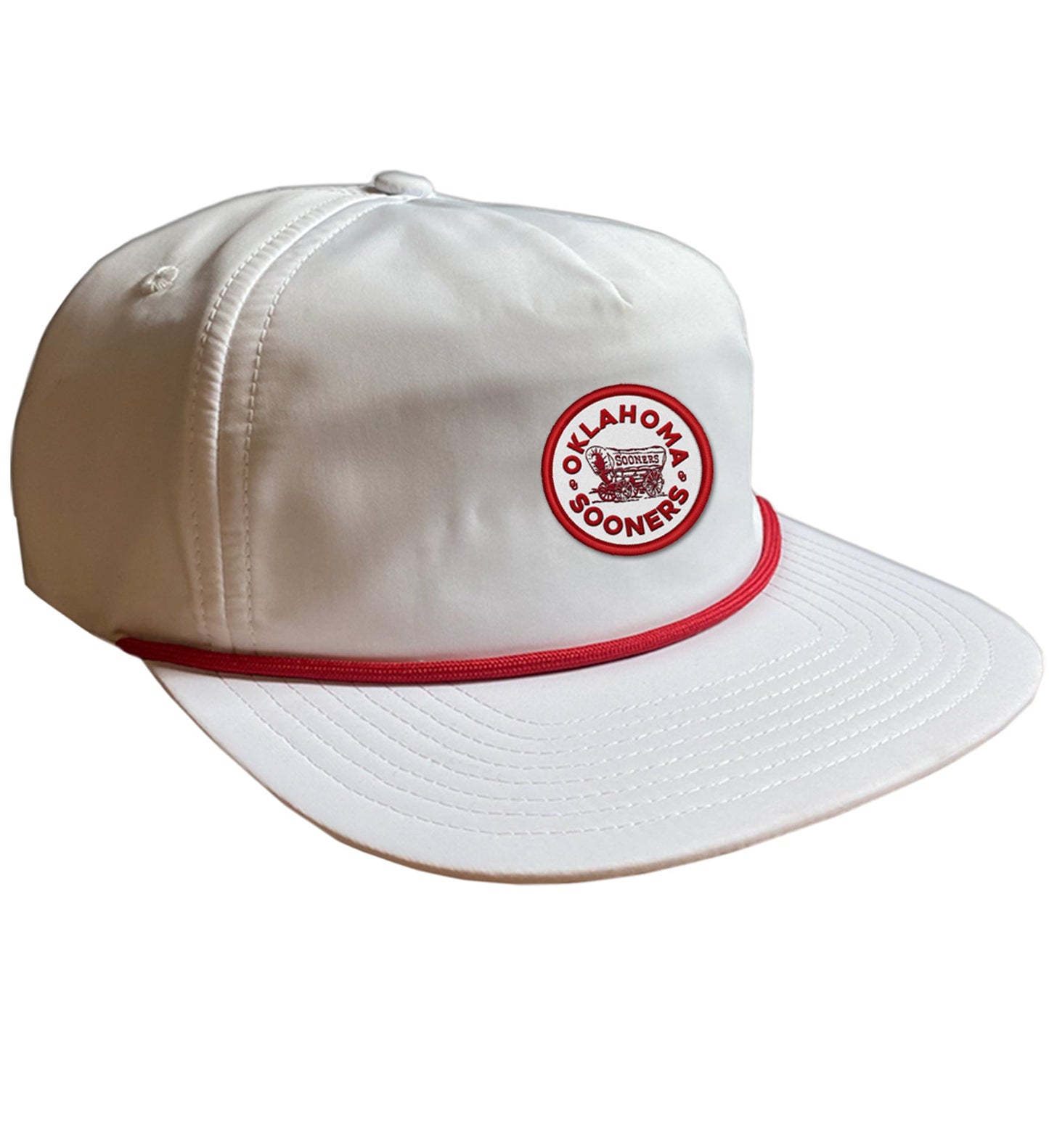 Circle patch rope hat