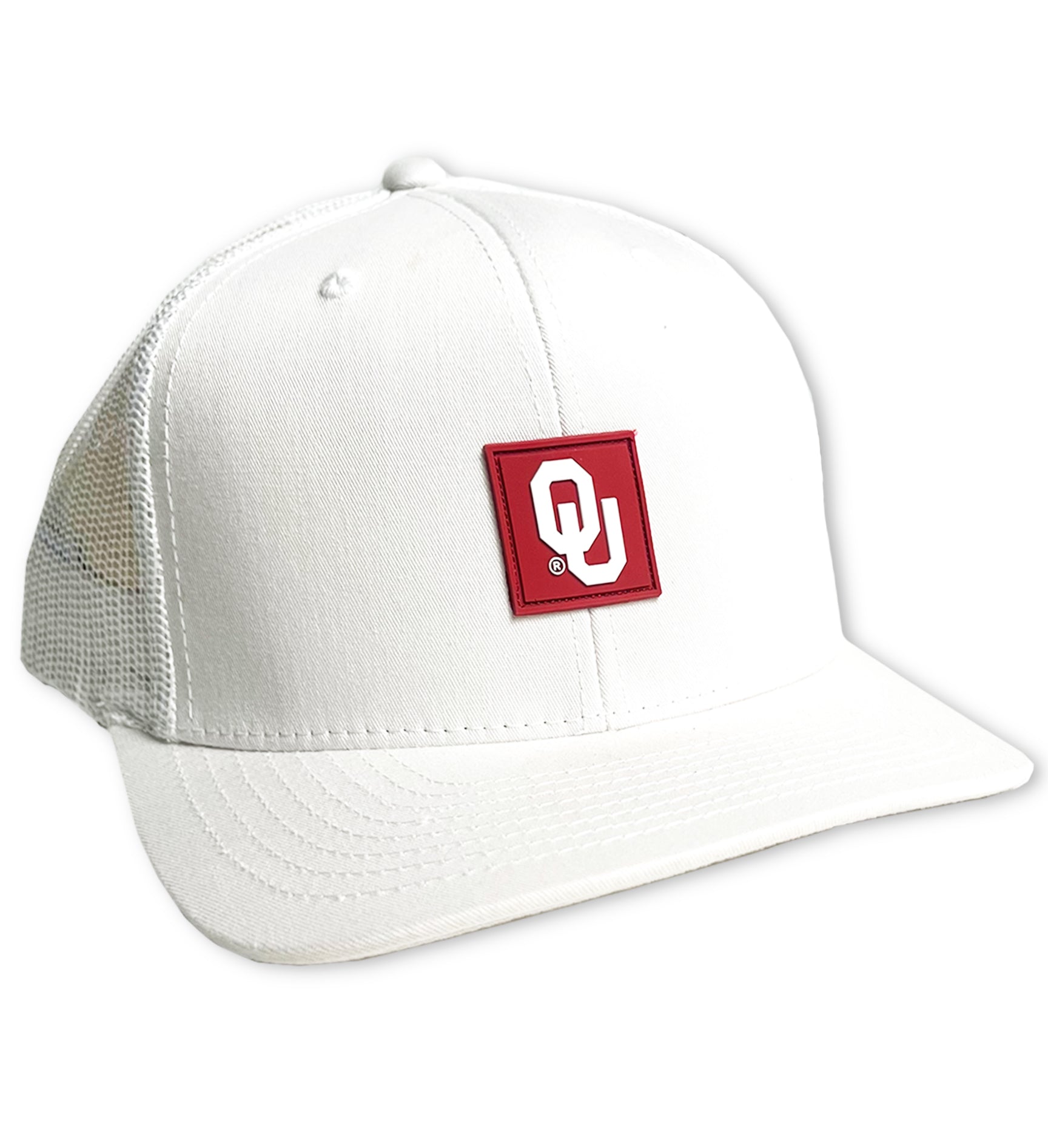 ou Interlock Snapback Hat White