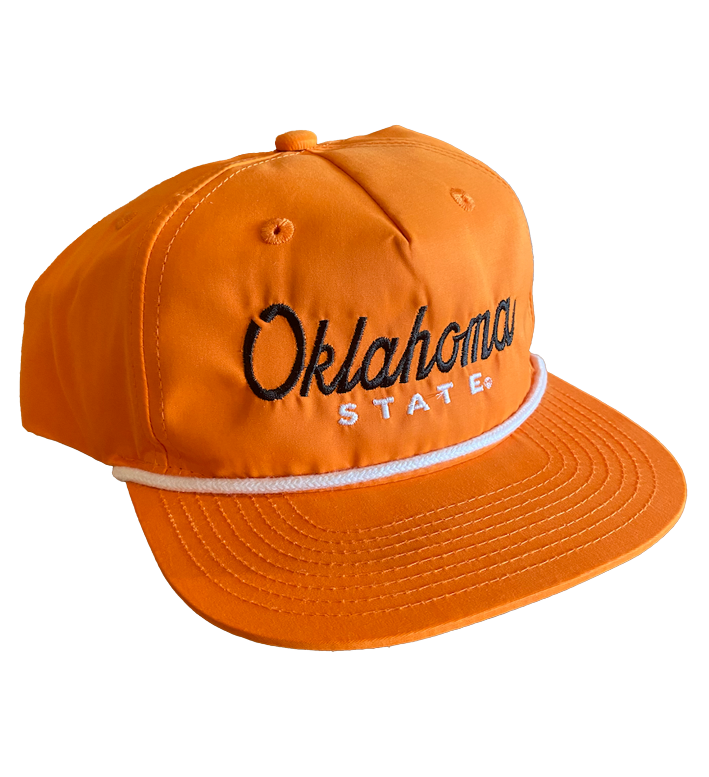 Oklahoma State Retro Script on the Goat
