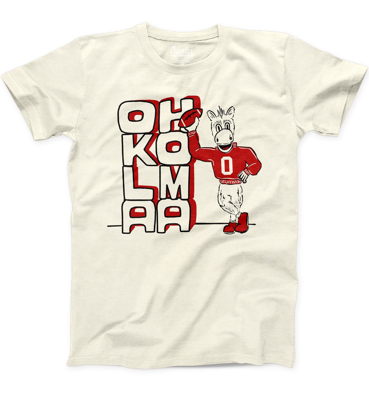 OU Stacked Vintage Mascot