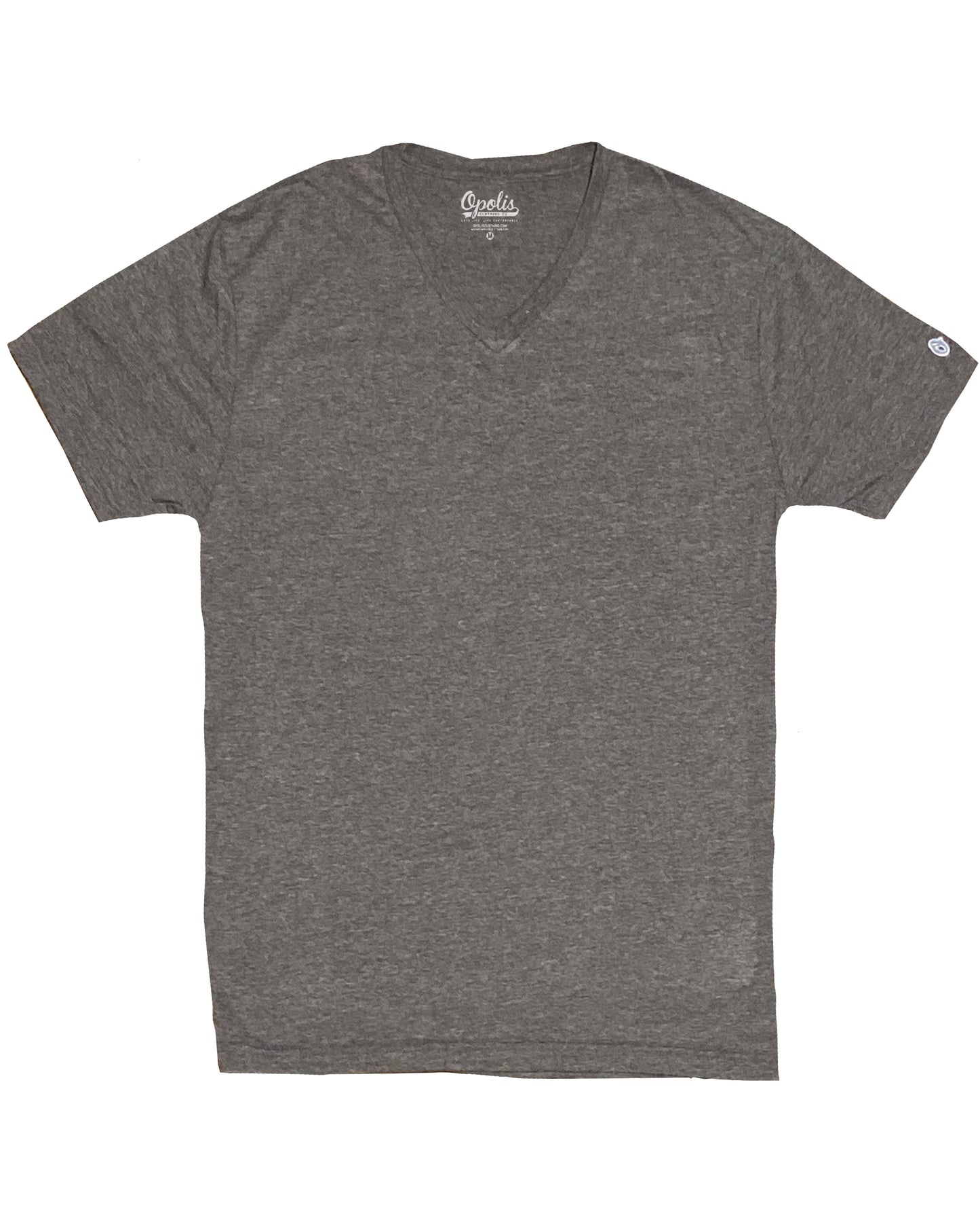 Grey Triblend Classic V Neck