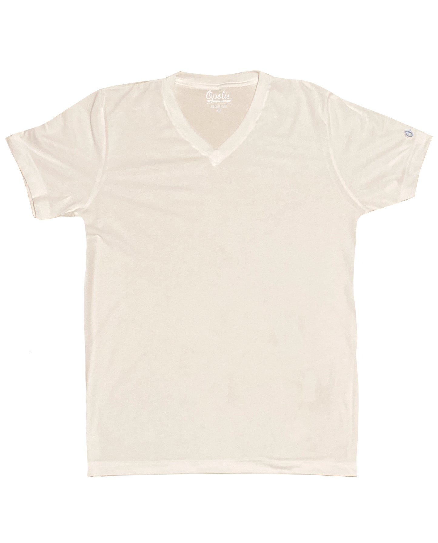 White Triblend Classic V Neck