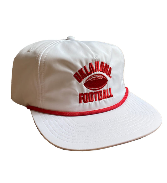 OLD SCHOOL OKLAHOMA FOOTBALL VINTAGE ROPE HAT