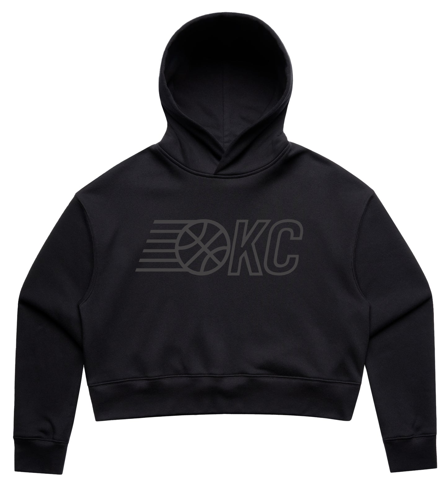 OKC2527 Hooded Crop Sweatshirt