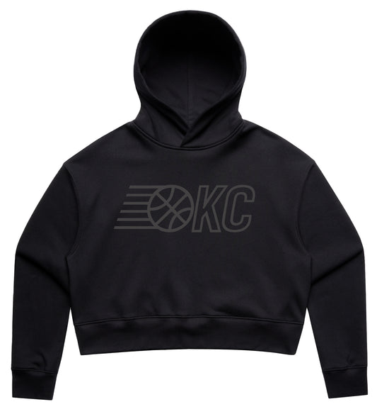OKC2527 Hooded Crop Sweatshirt