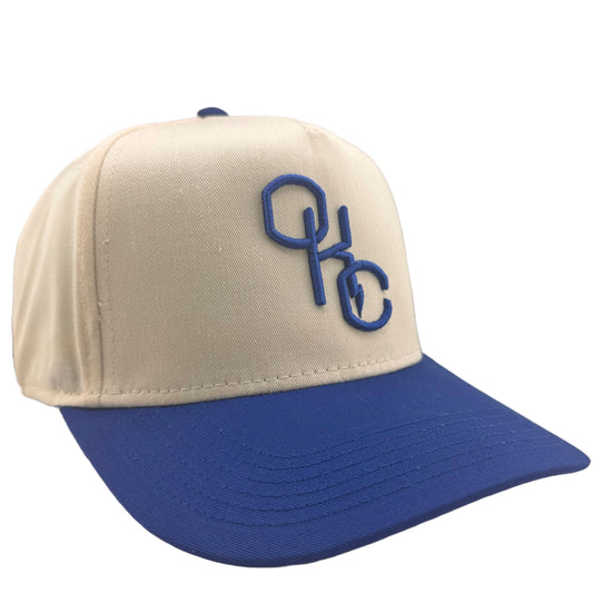 OKC Monogram Puff Stitch Two-Tone Hat