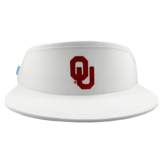 Interlocking OU White Clubhouse Visor