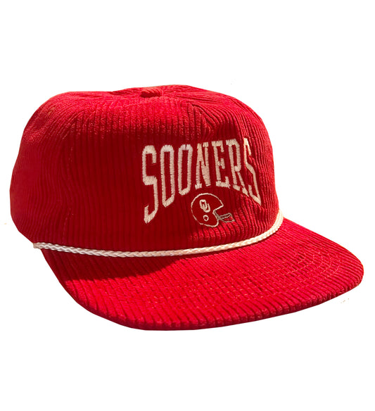 SOONERS HELMET VINTAGE CORDUROY HAT